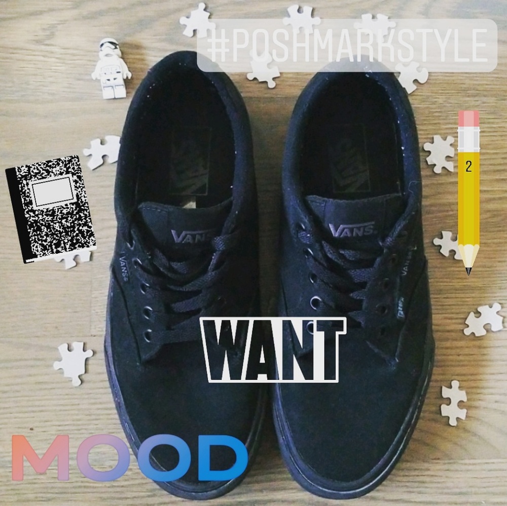 Vans Shoes Black Size 8.0
